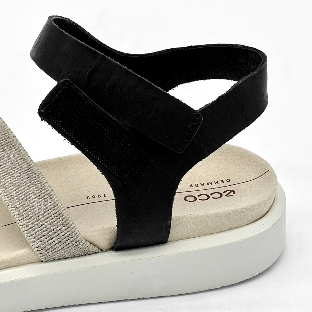 Ecco Women's sz 5-5.5 US 36 EU Flowt Band Sandal Black 2-Strap New $129 - Picture 10 of 14